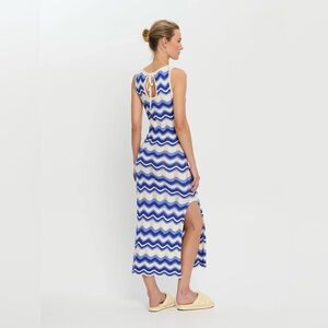 Kivari Blue and White Maxi Dress